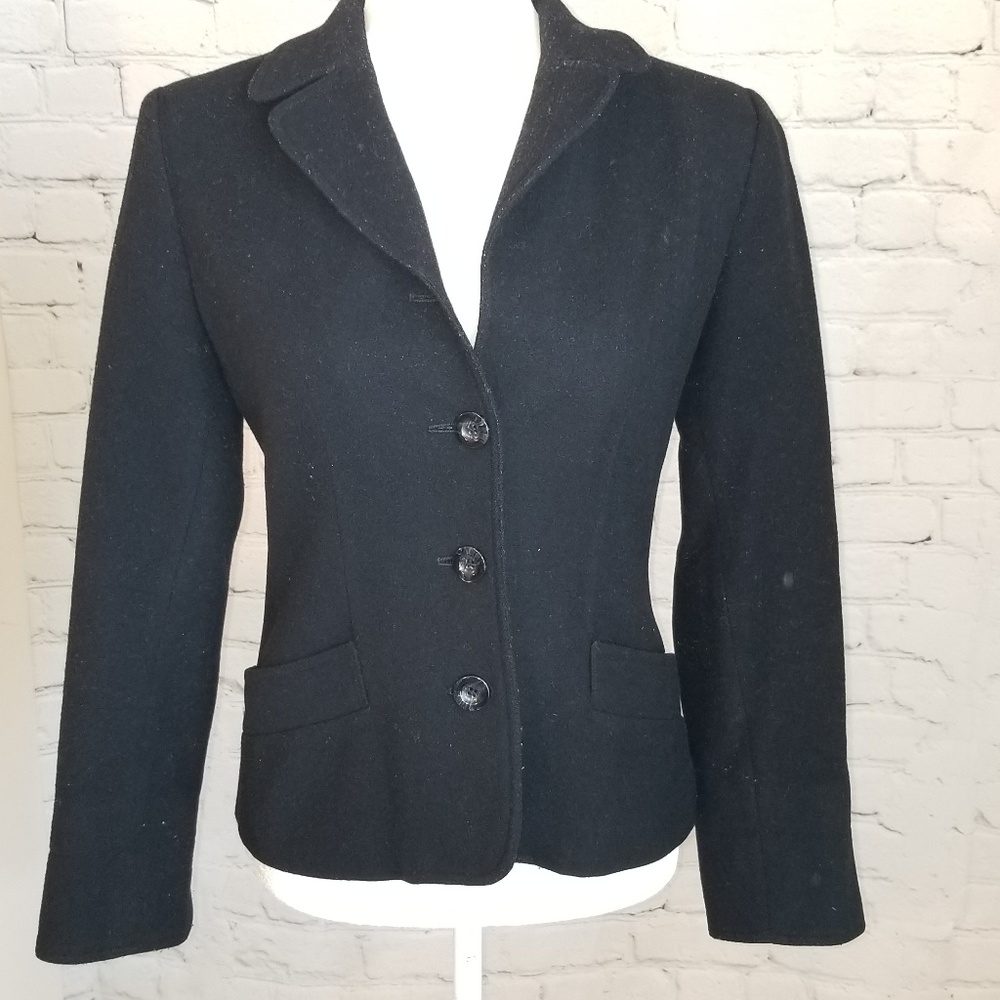Harve Bernard Black Button Up Blazer